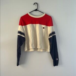 Vintage Champion Women's Colorblock Sweatshirt